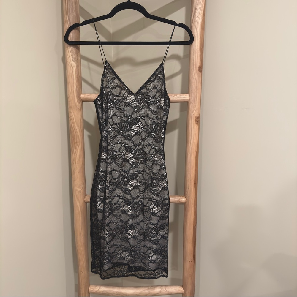 Alice + Olivia Black and White Dress